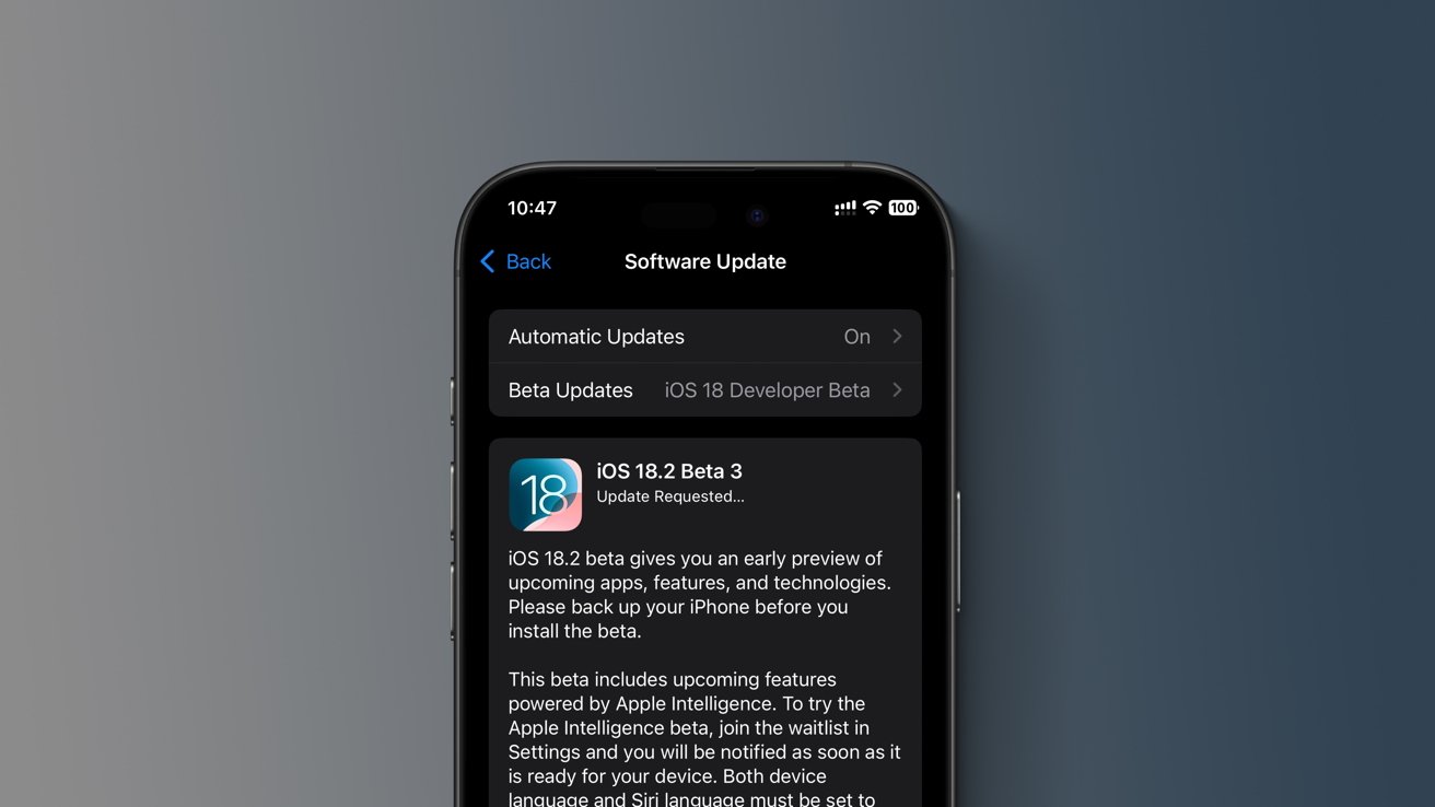 Все новое в бета-версии iOS 18.2 для разработчиков